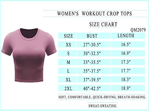 Cadmus Workout Crop Tops Women Racerback Dry Fit Athletic Shirts Short Sleeve 3 Piecese, Grey, White, Pink, Small