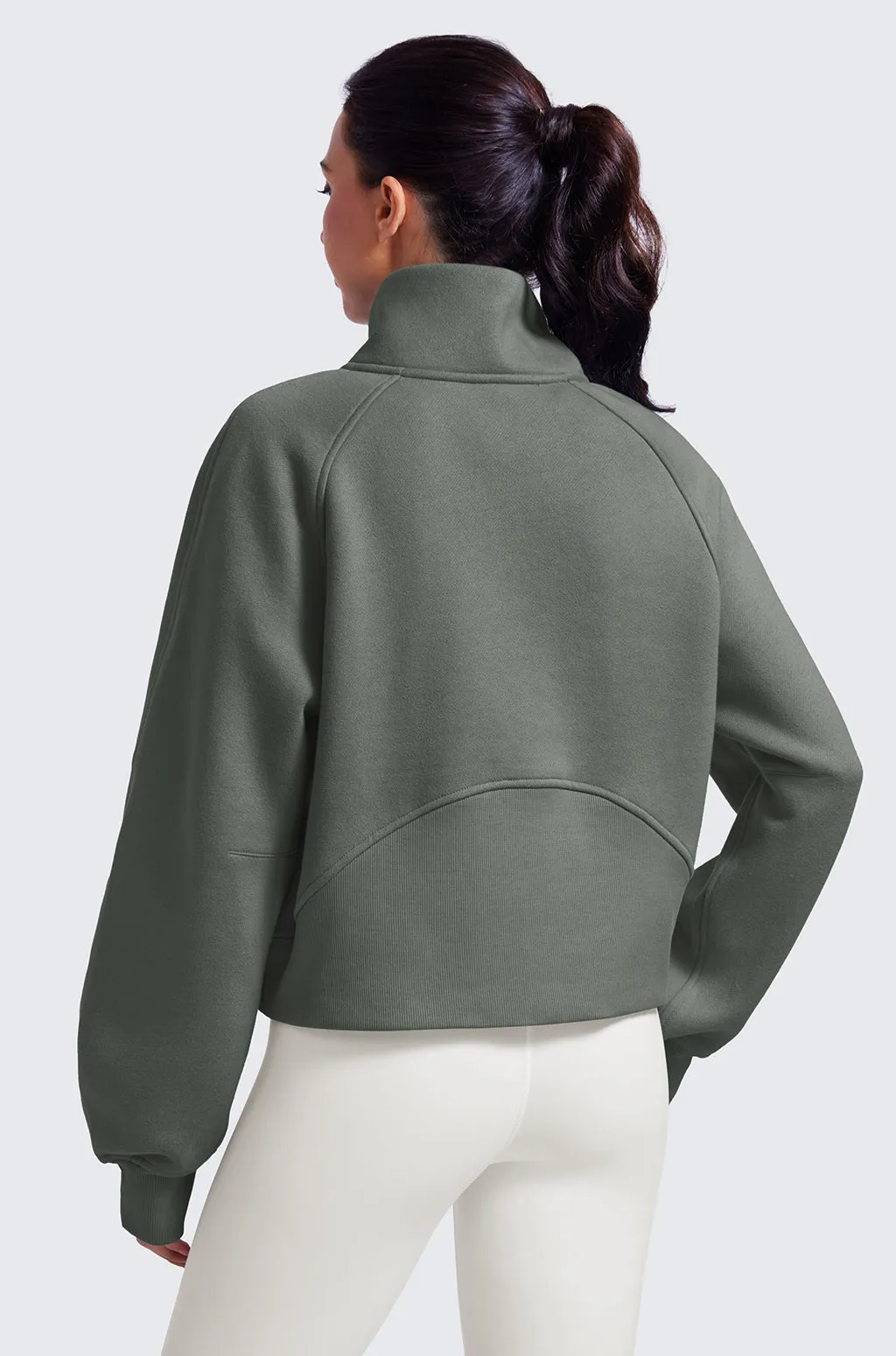 Fleece Lined Funnel Neck Sweatshirt