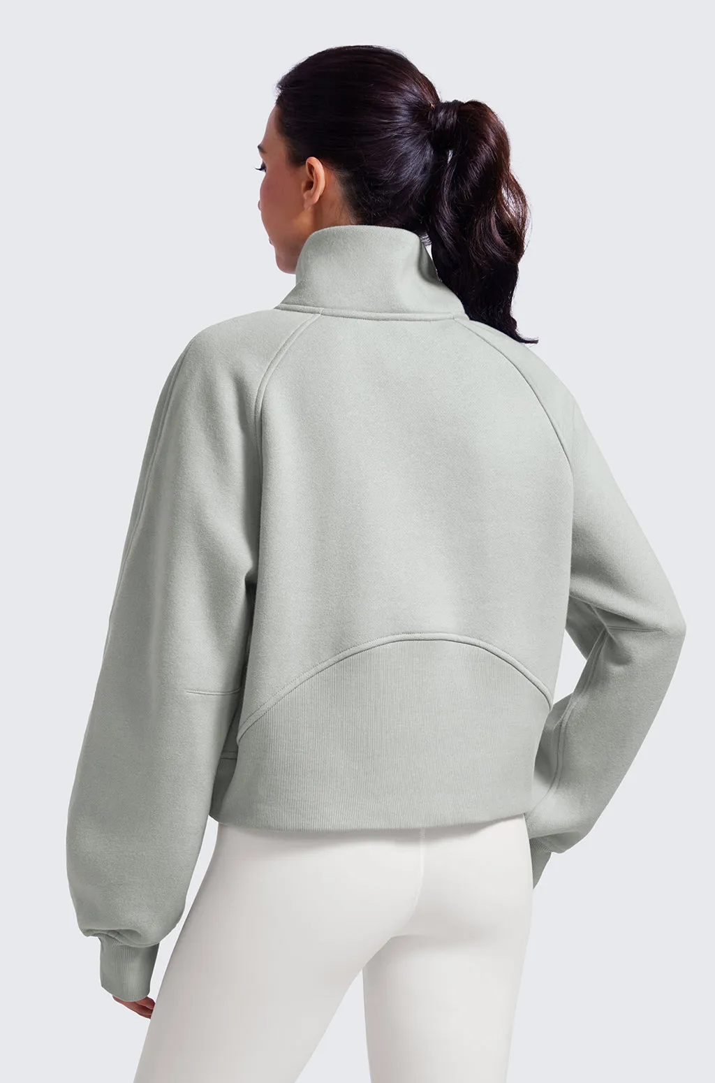 Fleece Lined Funnel Neck Sweatshirt