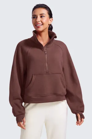 Fleece Lined Funnel Neck Sweatshirt