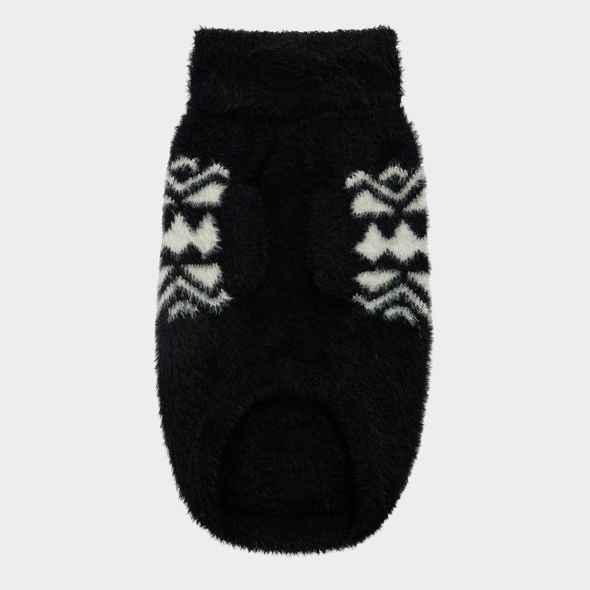 Fuzzy Dog Sweater | Black