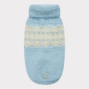 Fuzzy Dog Sweater | Light Blue