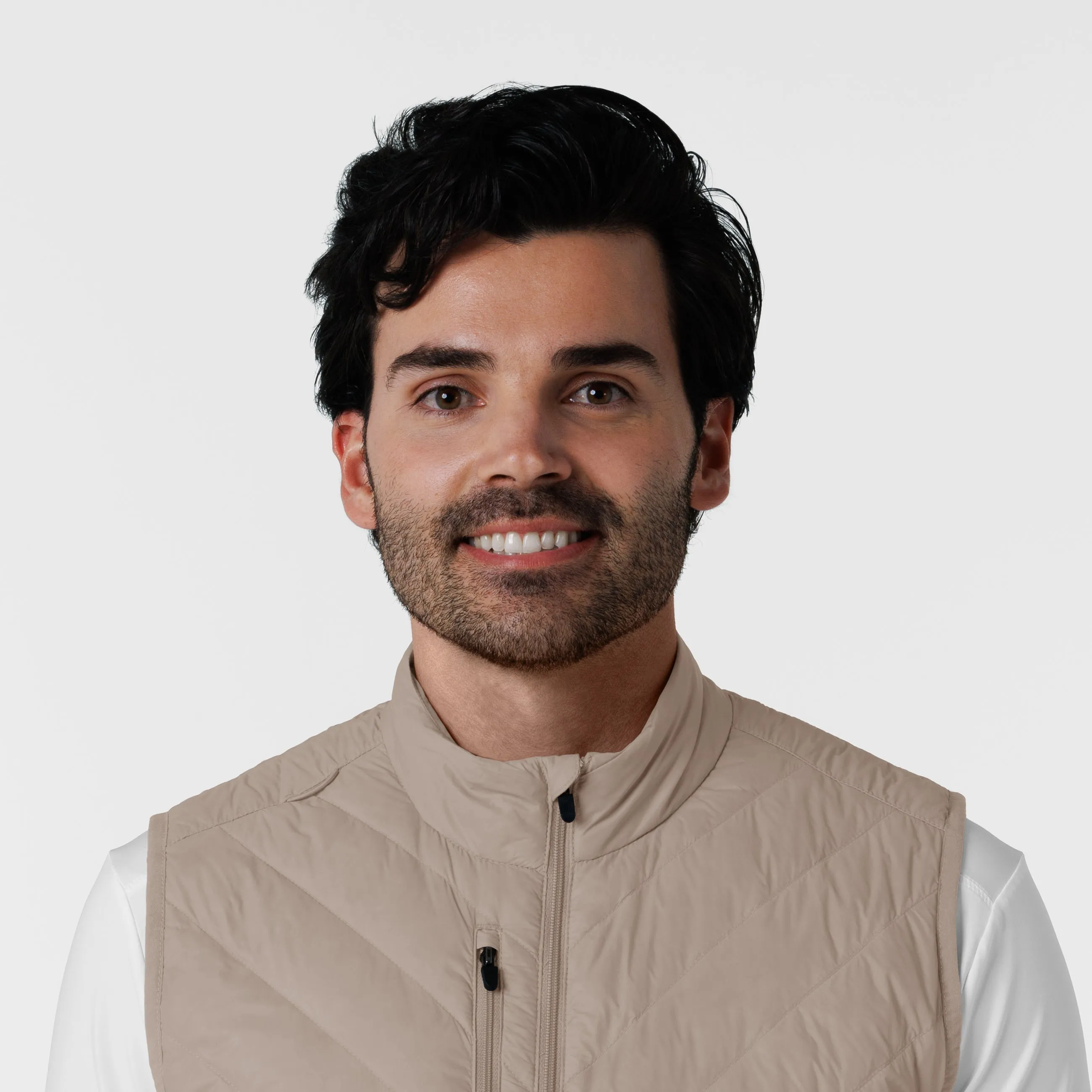 Men's Quilted Scrub Vest - Haze