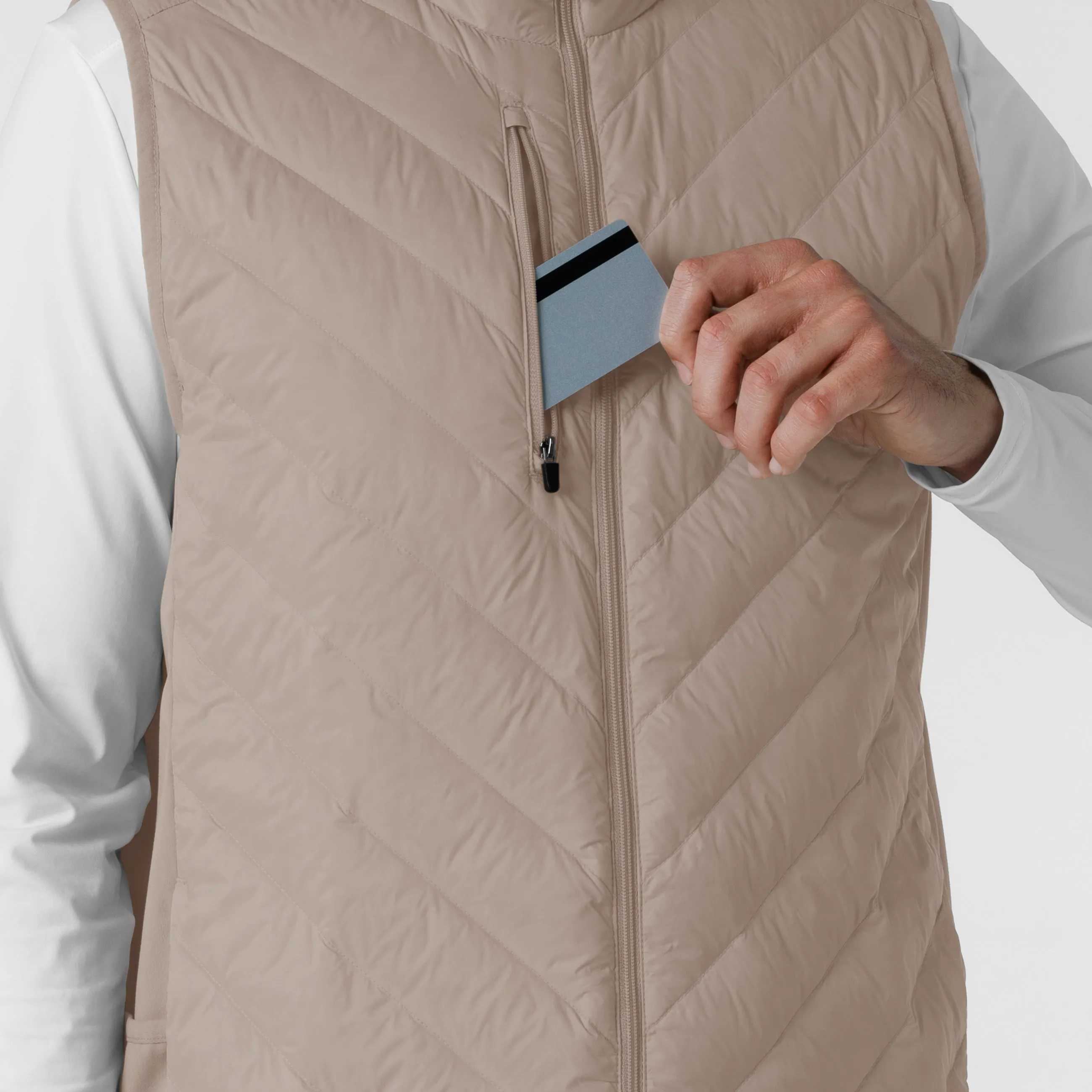 Men's Quilted Scrub Vest - Haze