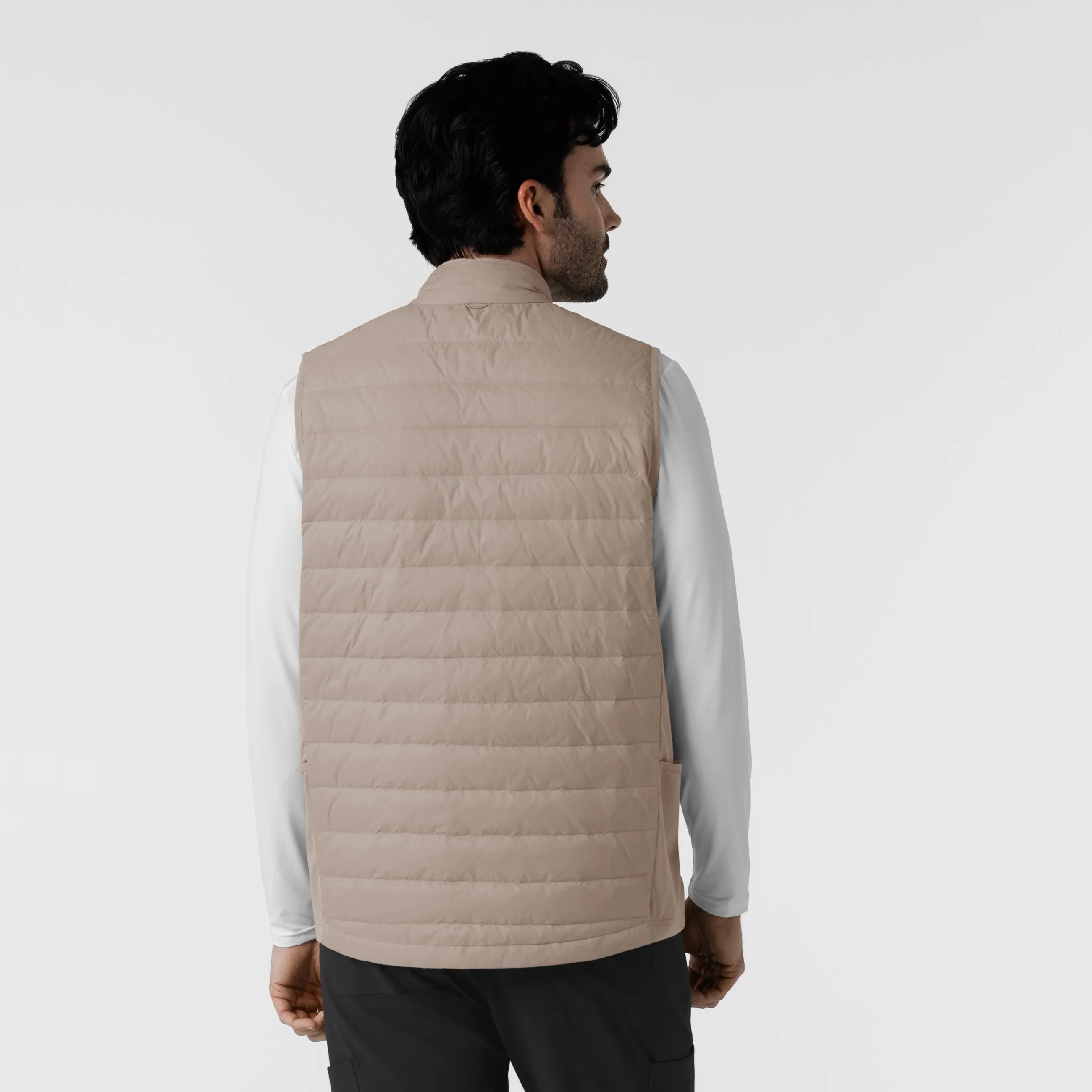 Men's Quilted Scrub Vest - Haze