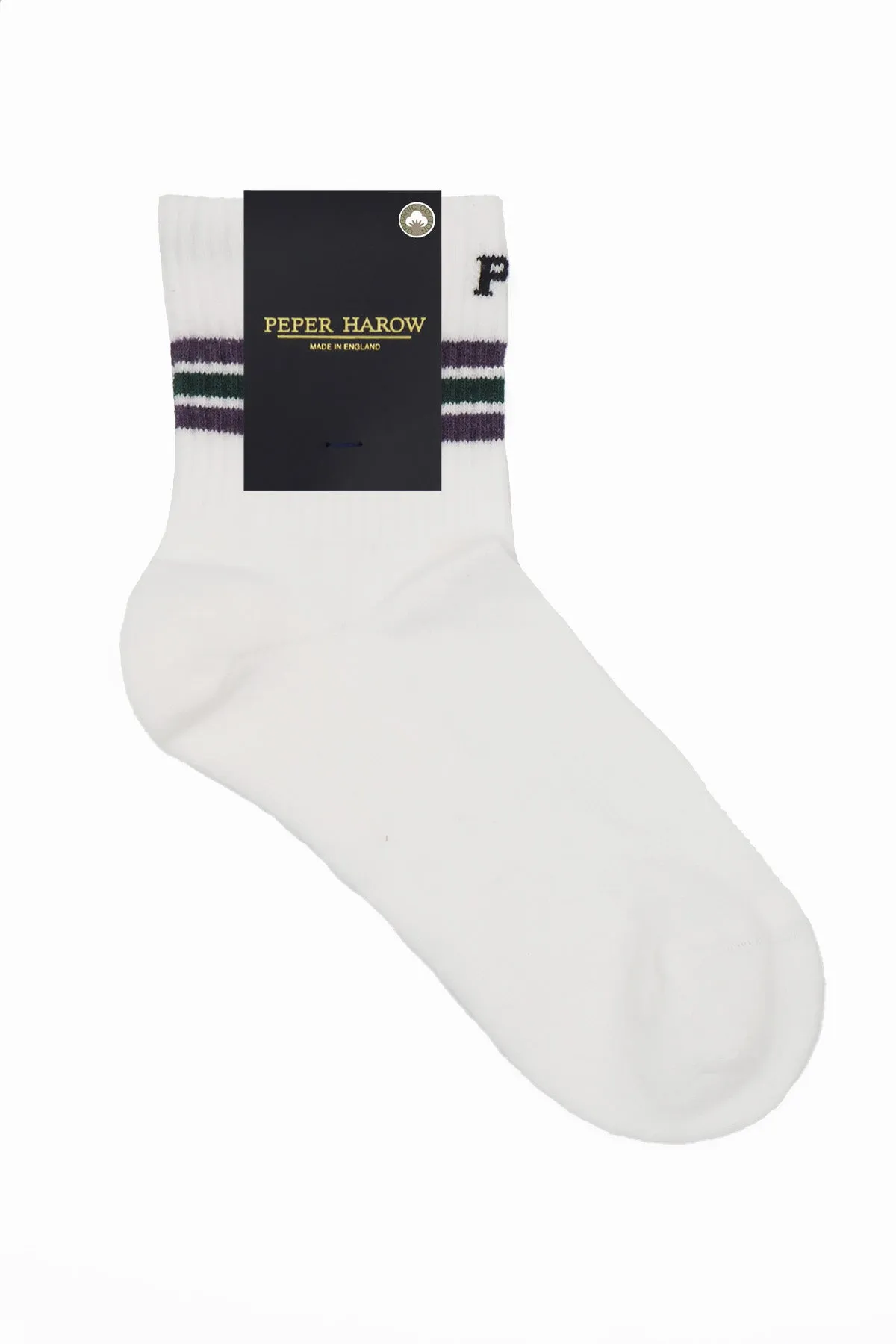 Quarter Crew Organic Women's Sport Socks - Wimbledon