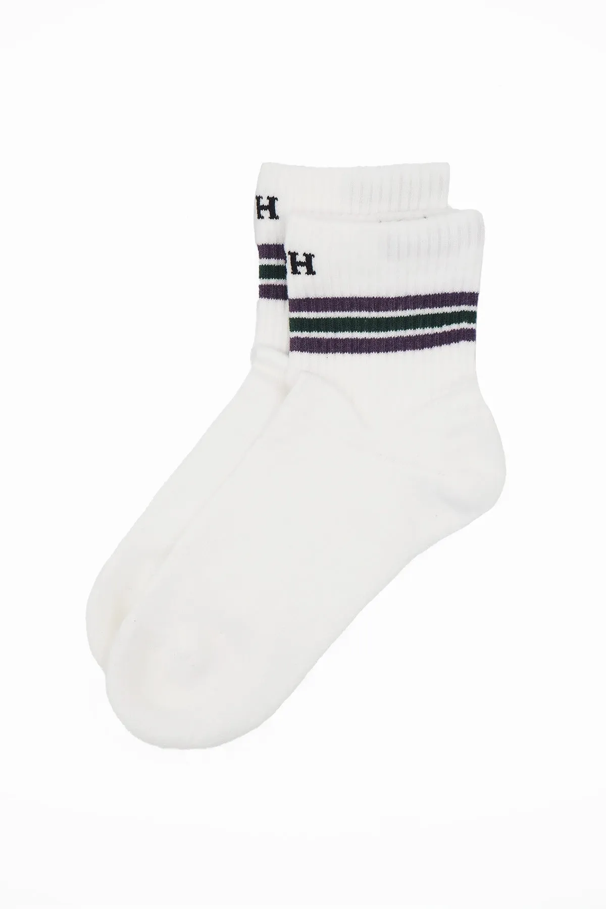 Quarter Crew Organic Women's Sport Socks - Wimbledon