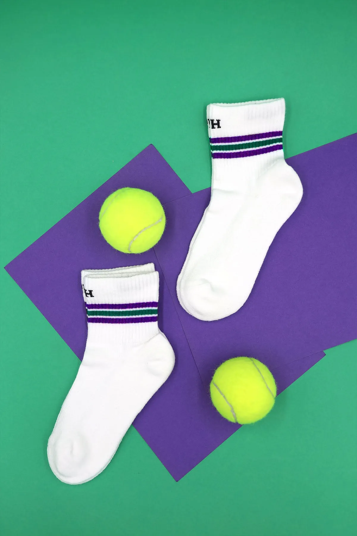 Quarter Crew Organic Women's Sport Socks - Wimbledon