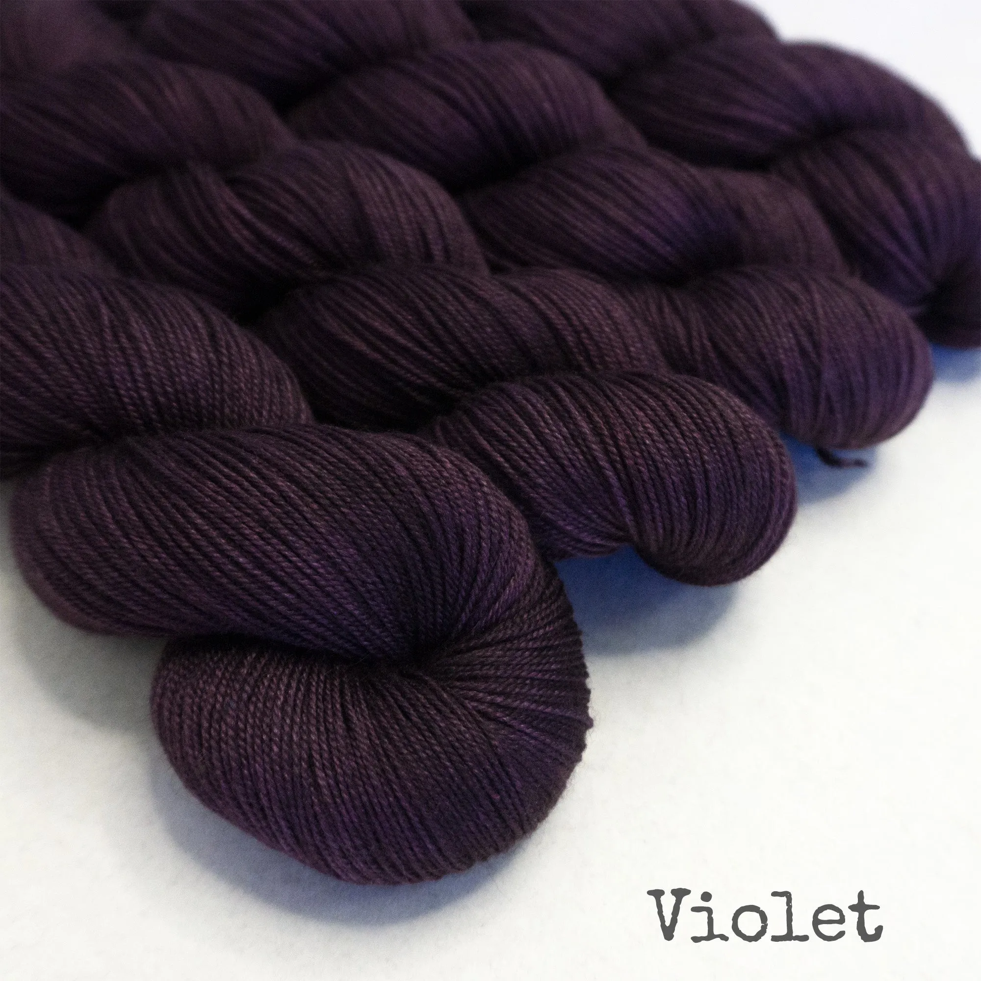 Yakity Yak Fingering Weight Yarn - Violet Semi Solid