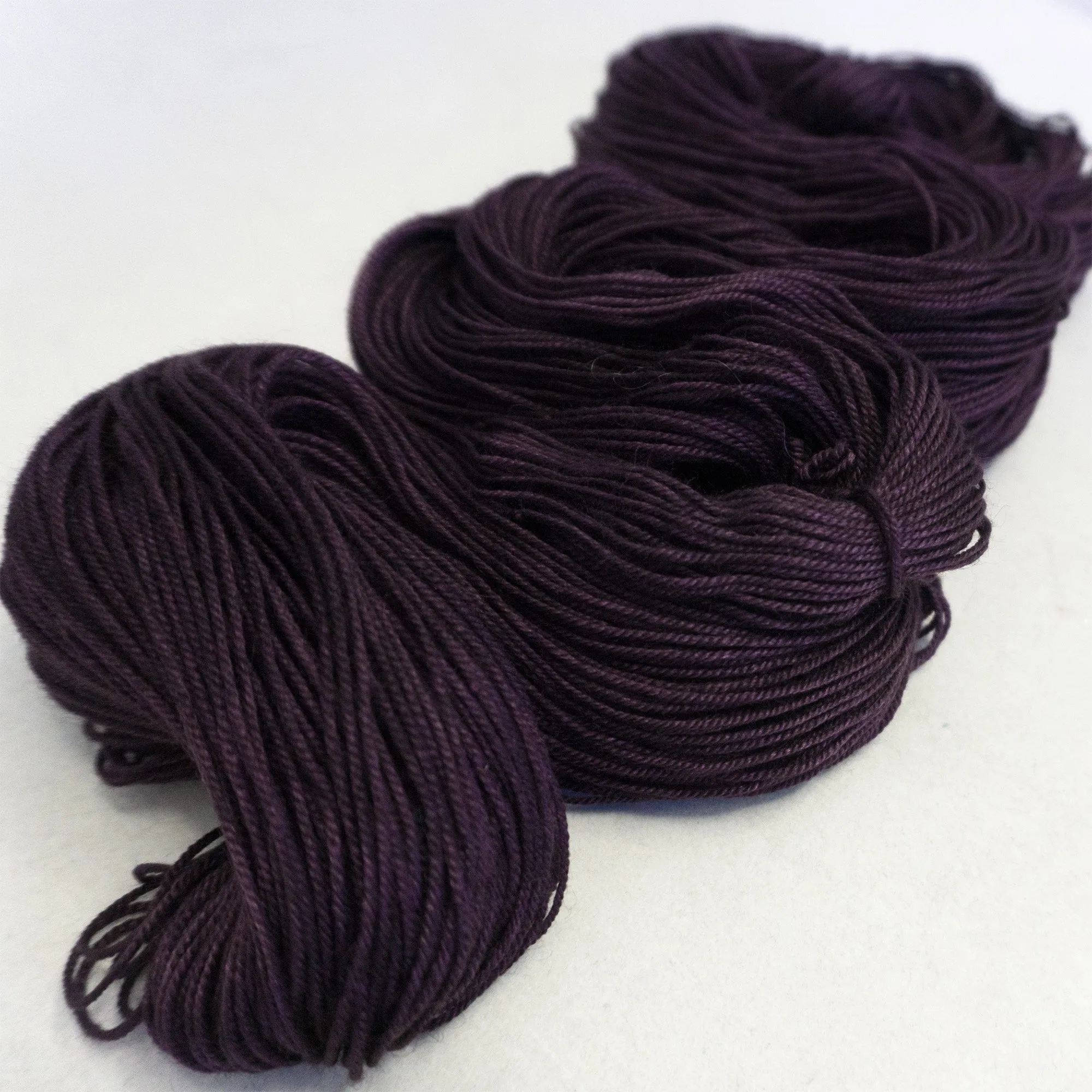 Yakity Yak Fingering Weight Yarn - Violet Semi Solid